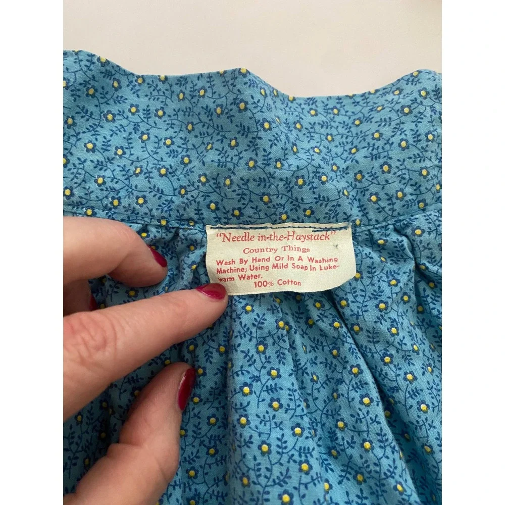 Needle-in-the-Haystack Vintage Patchwork‎ Floral Calico Cotton Half Apron Multi